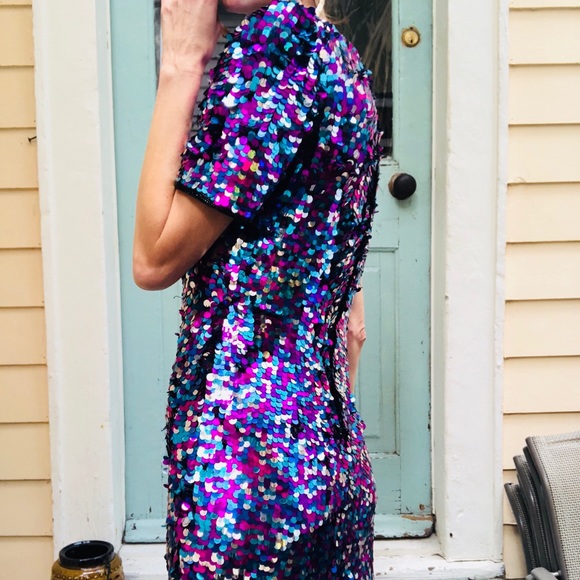 Vintage paillette dress - Picture 7 of 8